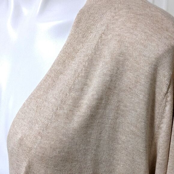 NWOT Isaac Mizrahi Women's Open Front Duster w/ Patch Pockets, Ribbed Cuffs - Picture 9 of 14
